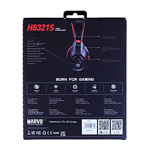 MARVO Scorpion H8321S Gaming Headset with Microphone