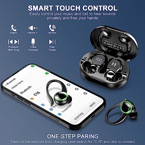 Sport Bluetooth Earbuds with ENC Mic and Bass Boost