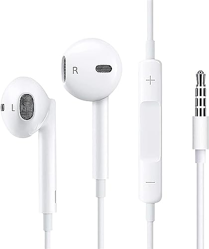 Wired In-Ear Headphones with Microphone and Volume Control