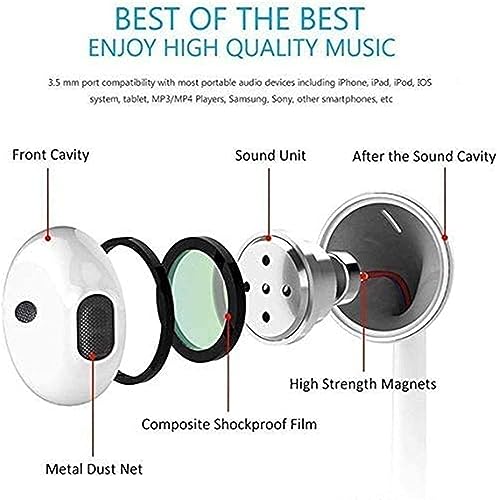 Wired In-Ear Headphones with Microphone and Volume Control