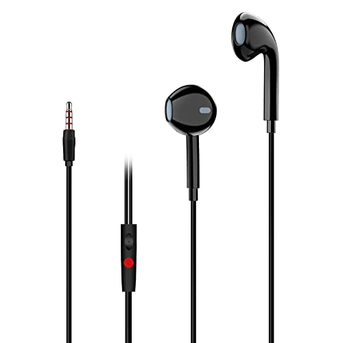 Rtinle In-Ear Headphones with Microphone - Black