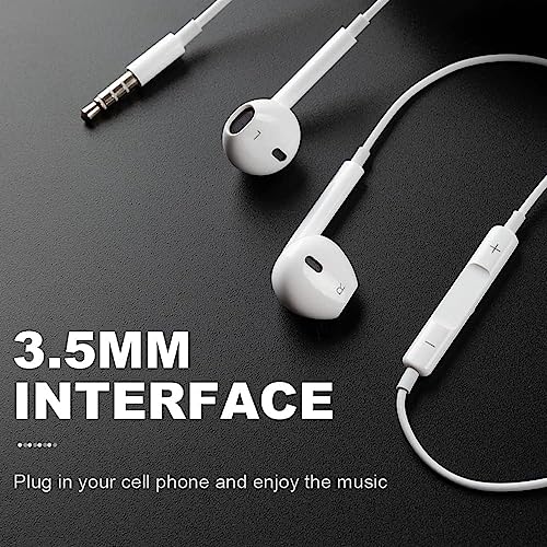 Wired In-Ear Headphones with Microphone and Volume Control