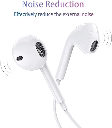 Wired In-Ear Headphones with Microphone and Volume Control