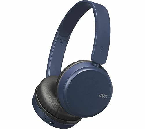 JVC Bluetooth On Ear Headphones - Blue, Deep Bass