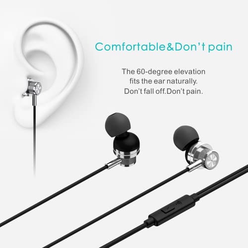 Tijjywwil Noise-Canceling In-Ear Headphones with Mic