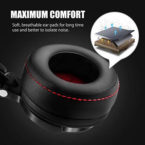 OneOdio Adapter-Free DJ Studio Headphones with Noise Isolation