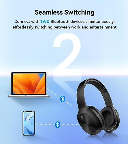 Edifier W600BT Wireless Over-Ear Headphones - Black