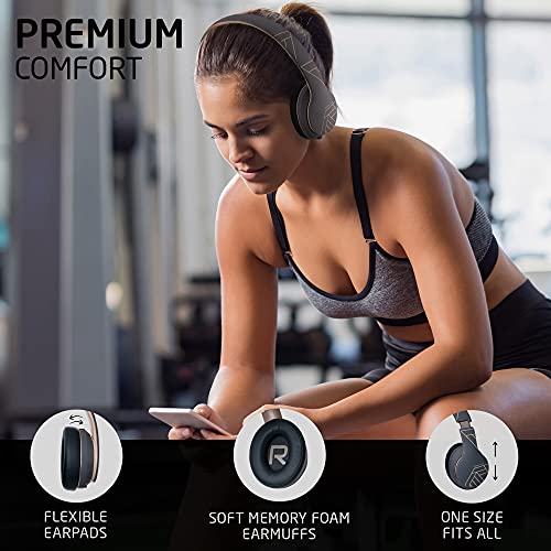 PowerLocus P6 Wireless Over-Ear Headphones with Bass