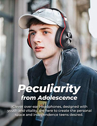 iClever Over-Ear Teen Headphones with Microphone
