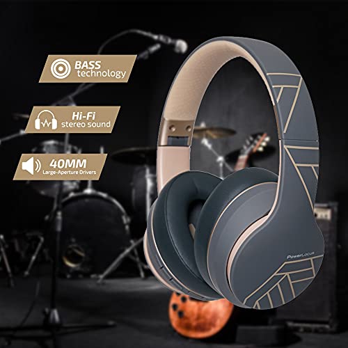 PowerLocus P6 Wireless Over-Ear Headphones with Bass
