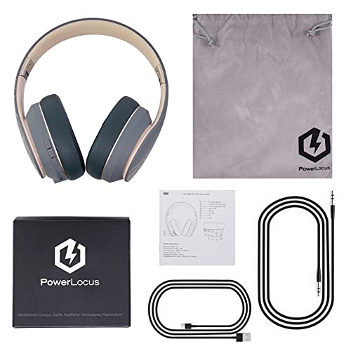PowerLocus P6 Wireless Over-Ear Headphones with Bass