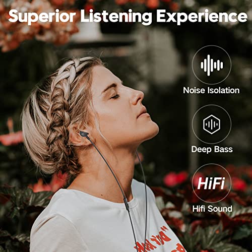 Wired In-Ear Headphones with Microphone and Deep Bass