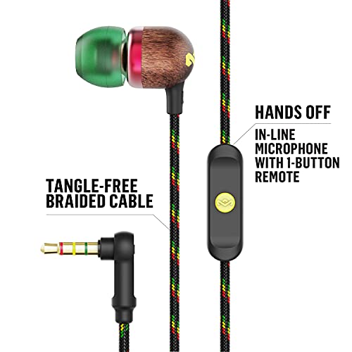 Smile Jamaica In-Ear Headphones - Sustainably Crafted, Eco-Friendly, Isolating