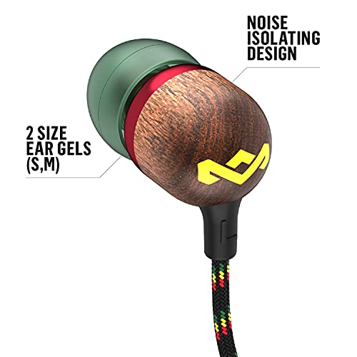 Smile Jamaica In-Ear Headphones - Sustainably Crafted, Eco-Friendly, Isolating