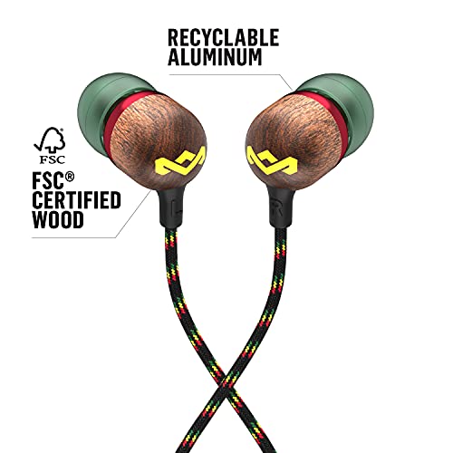 Smile Jamaica In-Ear Headphones - Sustainably Crafted, Eco-Friendly, Isolating