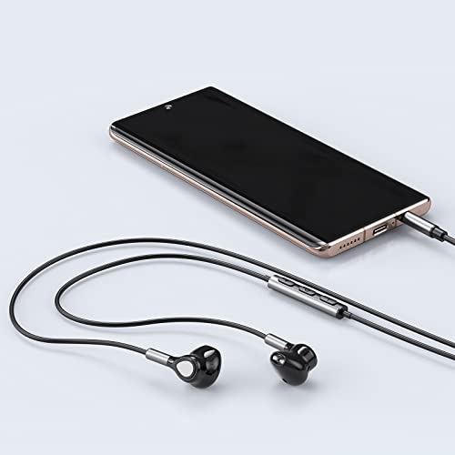Wired In-Ear Headphones with Microphone and Volume Control