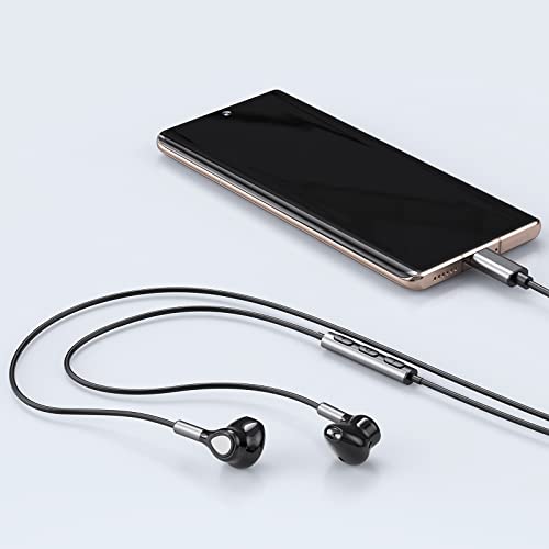 USB-C Earbuds with Mic and Volume Control