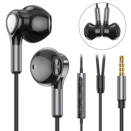 Wired In-Ear Headphones with Microphone and Volume Control