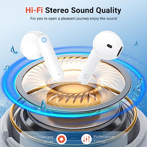 Bluetooth 5.3 In-Ear Headphones with Noise Cancelling
