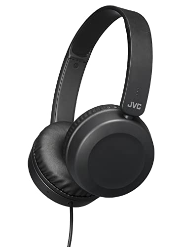JVC Lightweight On-Ear Headphones with Remote, Black