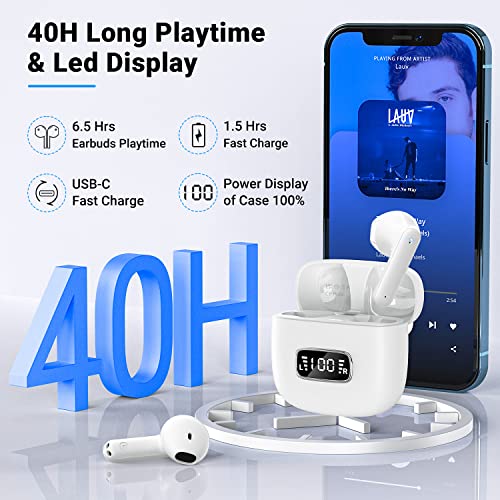 Bluetooth 5.3 Wireless Earbuds with Noise Cancelling