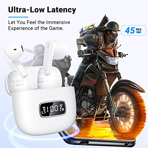 Bluetooth 5.3 Wireless Earbuds with Noise Cancelling