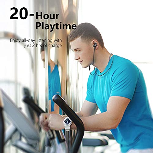 Bluetooth Earbuds with CVC 8.0 Mic & 20H Playtime