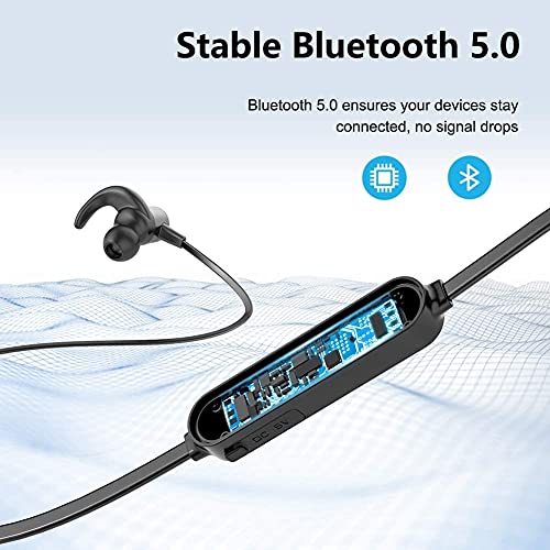 Bluetooth Earbuds with CVC 8.0 Mic & 20H Playtime