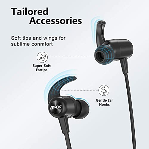 Bluetooth Earbuds with CVC 8.0 Mic & 20H Playtime