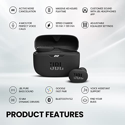 JBL Tune 130NC TWS Active Noise Cancelling Headphones