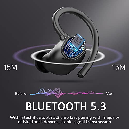 Bluetooth 5.1 Wireless Earbuds with Deep Bass