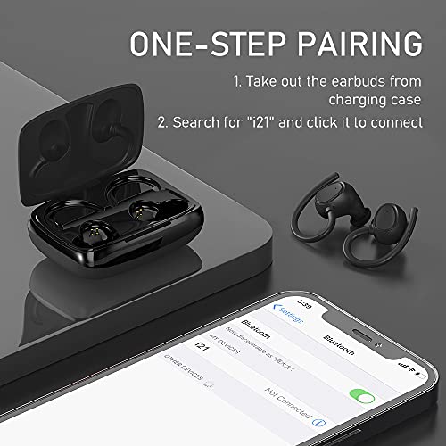 Bluetooth 5.1 Wireless Earbuds with Deep Bass