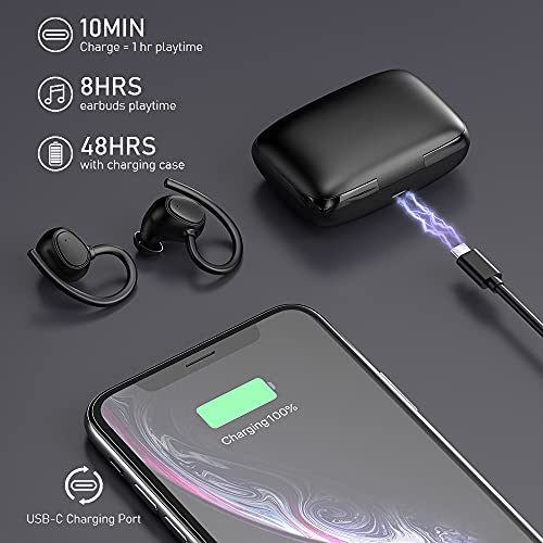 Bluetooth 5.1 Wireless Earbuds with Deep Bass
