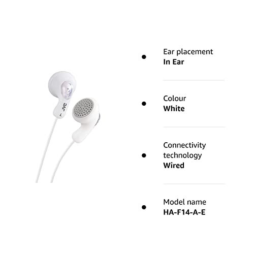 JVC HA-F14-W-E White In-Ear Headphones