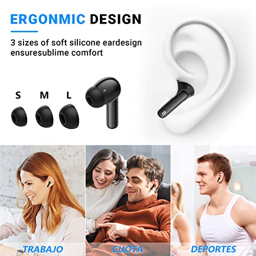 Bluetooth 5.3 Wireless Earbuds with Noise Cancellation