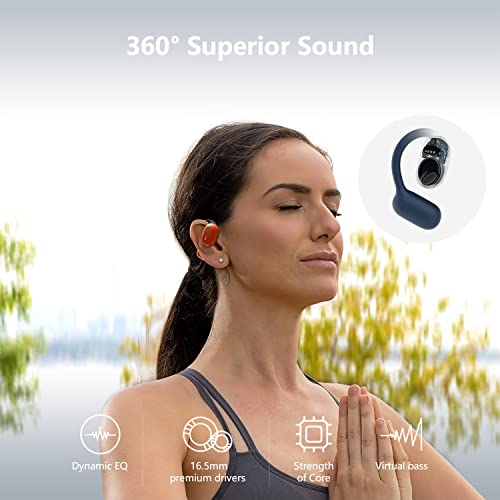 Oladance Open Ear Bluetooth Sports Headphones - Mars Orange