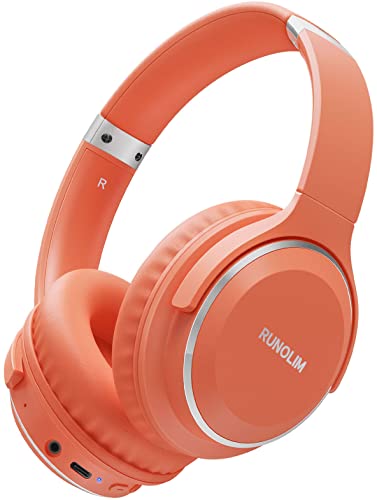 RUNOLIM Wireless Over-Ear Headphones with 65-hour Battery