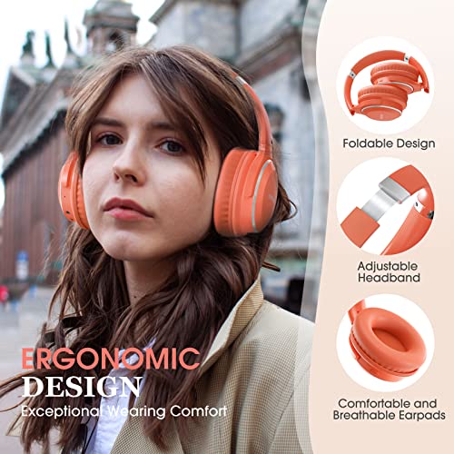 RUNOLIM Wireless Over-Ear Headphones with 65-hour Battery