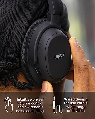 Lindy NC-60 Active Noise Cancelling Headphones