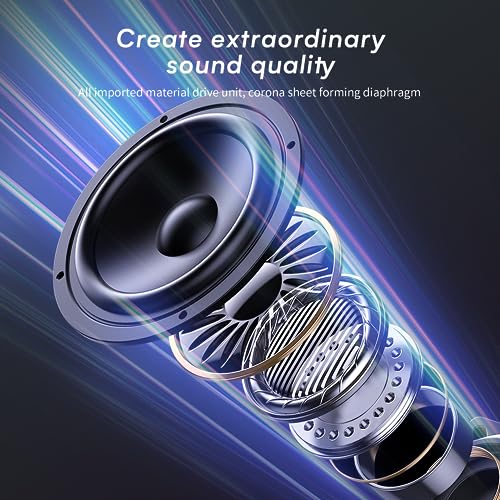 ATDOOM Bluetooth Over-Ear Headphones, 55 Hours Playtime
