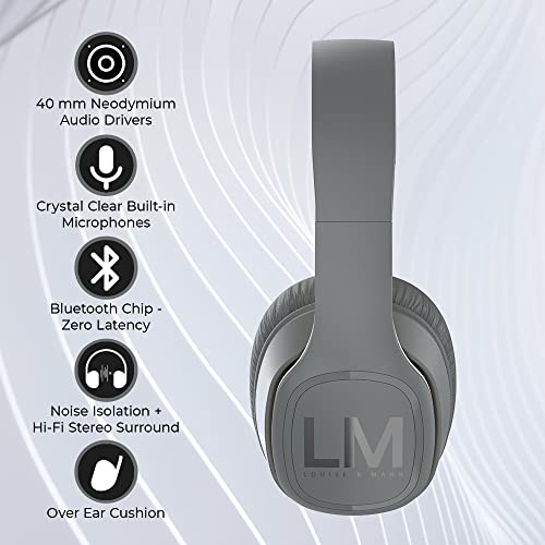 Louise&Mann Bluetooth Over-Ear Wireless Headphones