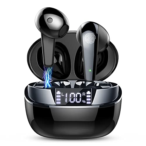 ROMOKE Bluetooth 5.3 Wireless Earbuds with HD Mic