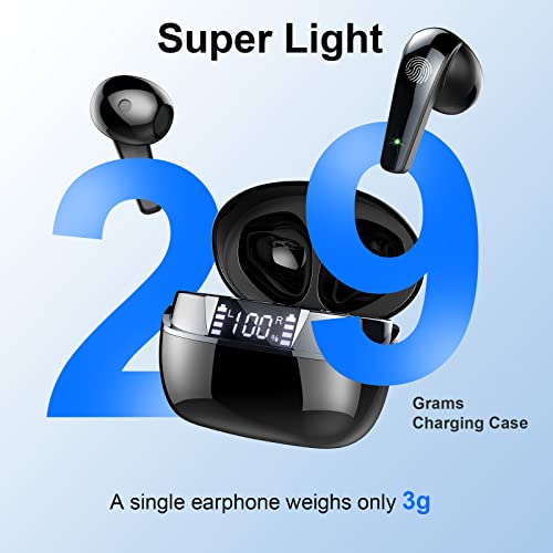 ROMOKE Bluetooth 5.3 Wireless Earbuds with HD Mic