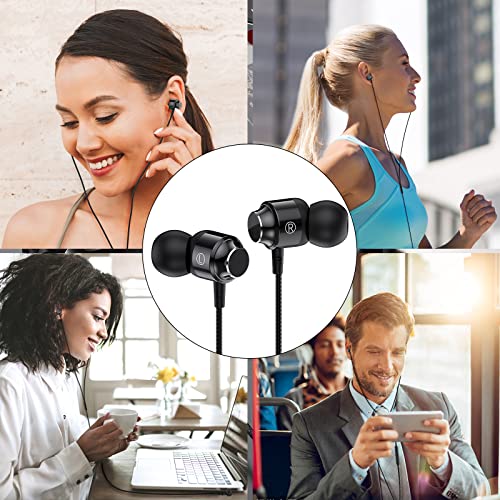 Wired In-Ear Headphones with Microphone and Bass