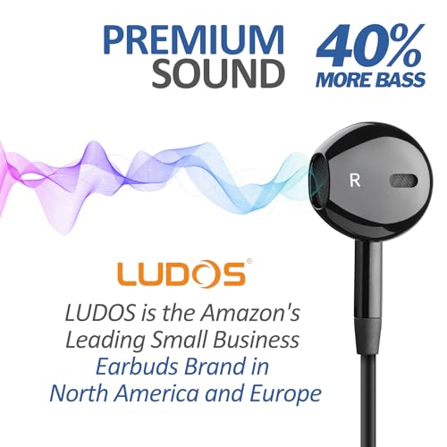 LUDOS NOVA Wired In-Ear Headphones with Microphone
