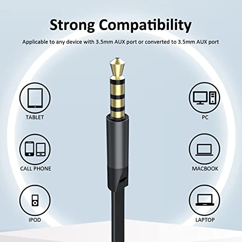 JAYINE Wired Sports Earbuds with Microphone