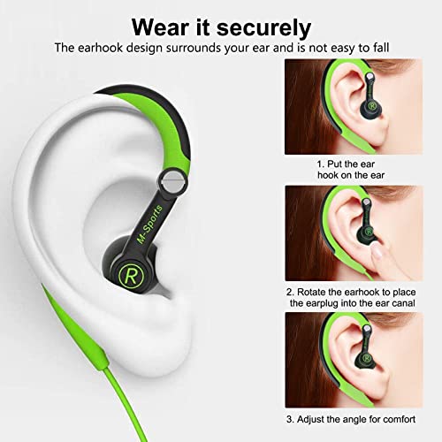 Mucro Sweatproof Sports Earbuds with Microphone