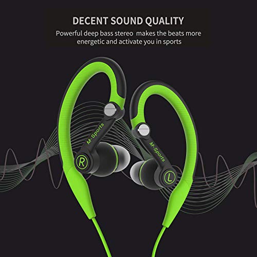 Mucro Sweatproof Sports Earbuds with Microphone