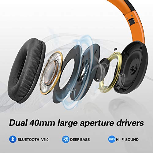 Wireless Over-Ear Headphones with 80-Hour Playtime