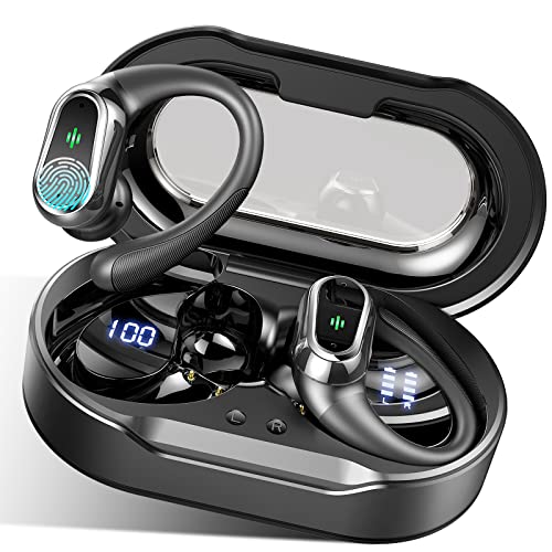 Wireless Sports Headphones with LED Display and Microphone